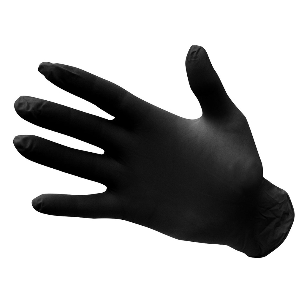 GANTS NITRILE NON POUDRÉS - A925 (7, Noir)