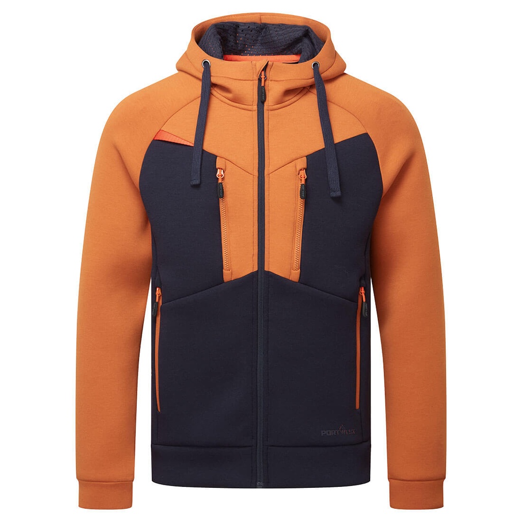 SWEAT ZIPPE - DX472 (Orange, S)