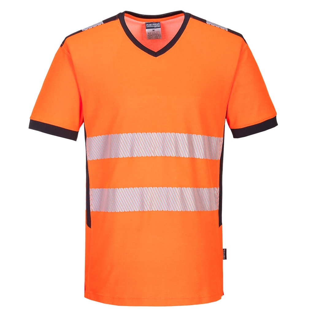 T-SHIRT HV COL - PW310 (Jaune, S)
