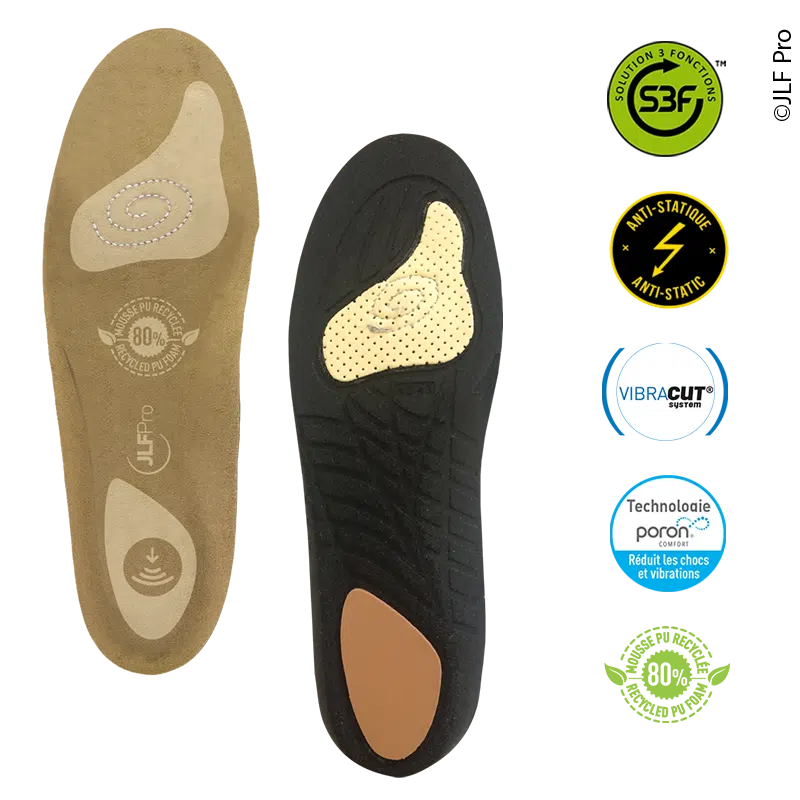 SEMELLE ANATOMIQUE ET ANTI-FATIGUE - JLF